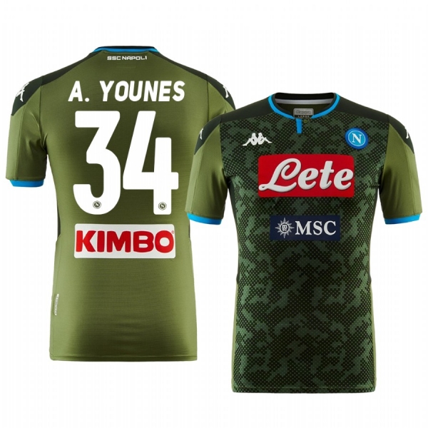 Amin Younes SSC Napoli 19-20 Away Short Sleeve Jersey