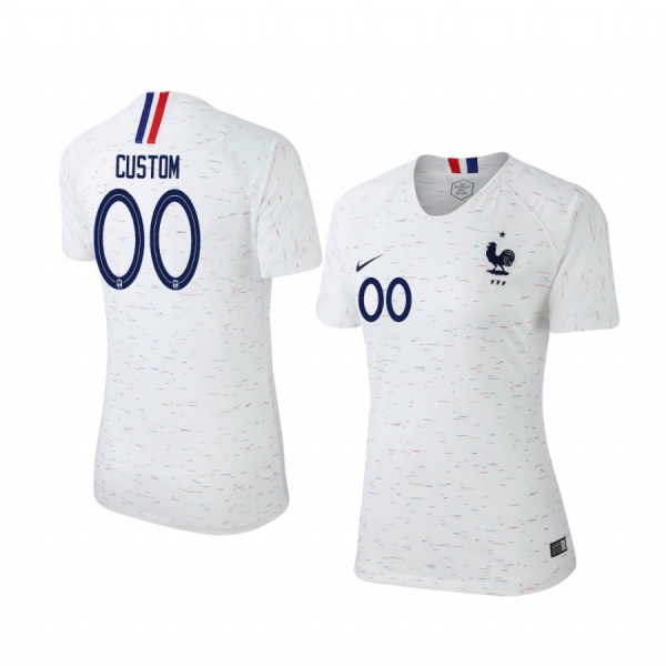 2018 World Cup France Custom Women's Away Official Jersey