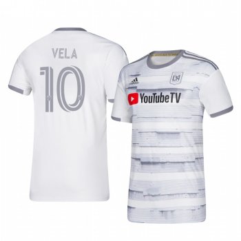 Carlos Vela Los Angeles FC 2020-21 Away Men's White Short Sleeve Jersey