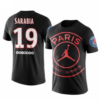 Men's Pablo Sarabia Paris Saint-Germain Club Team Logo Short Sleeve T-shirt