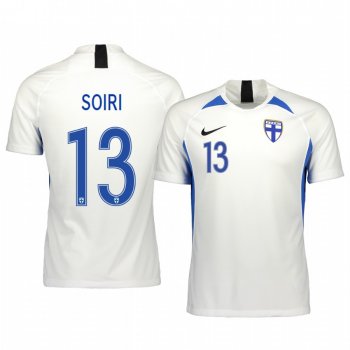 Finland Pyry Soiri Men's 2020 Home Authentic Short Sleeve Jersey