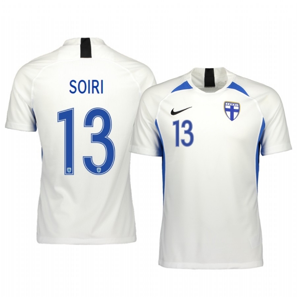 Finland Pyry Soiri Men's 2020 Home Authentic Short Sleeve Jersey