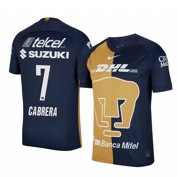 David Cabrera Pumas UNAM 19-20 Navy Third Replica Stadium Jersey Men's