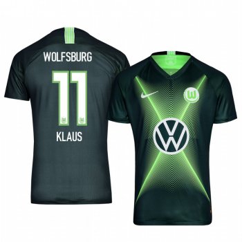 Midfielder VfL Wolfsburg Felix Klaus Men's Home Jersey 19-20