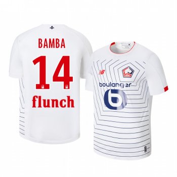 Jonathan Bamba Lille OSC 19-20 Third Men's White Short Sleeve Jersey