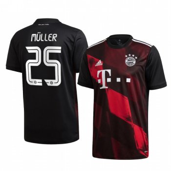 Thomas Müller Bayern Munich Third Men's Black Short Sleeve Jersey