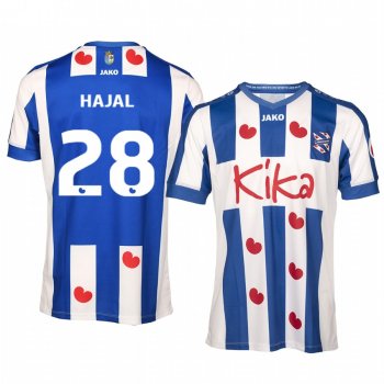 Rami Hajal SC Heerenveen Home Blue White Short Sleeve Jersey