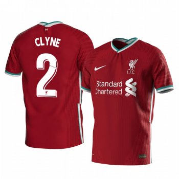 Nathaniel Clyne Liverpool 2020-21 Red Home Men's Short Sleeve Jersey