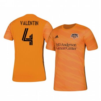 Zarek Valentin Houston Dynamo 2020-21 Home Men's Orange Short Sleeve Jersey