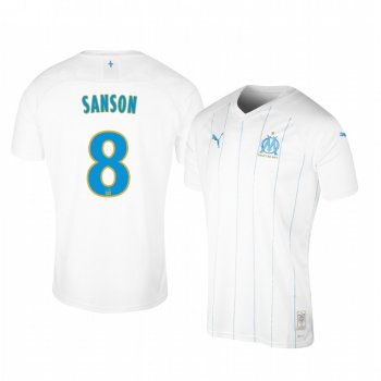 Men's Olympique de Marseille Morgan Sanson Home Jersey 19-20