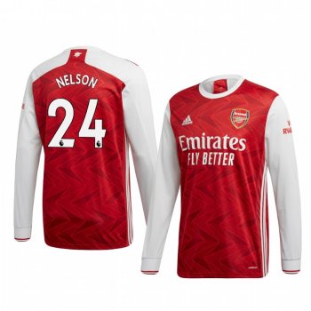 Reiss Nelson Arsenal 20-21 Home Men's Red Replica Jersey