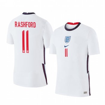 Marcus Rashford England 2020 White Home Men's Short Sleeve Jersey