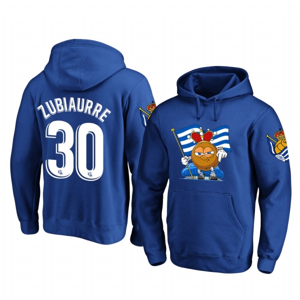 Andoni Zubiaurre Real Sociedad Royal Team Logo Pullover Hoodie