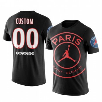 Men's Custom Paris Saint-Germain Club Team Logo Short Sleeve T-shirt