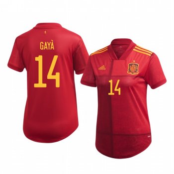 Women's José Luis Gayà Spain UEFA Euro 2020 Home Red Authentic Jersey