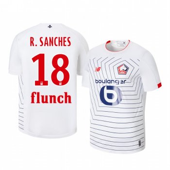 Renato Sanches Lille OSC 19-20 Third Men's White Short Sleeve Jersey