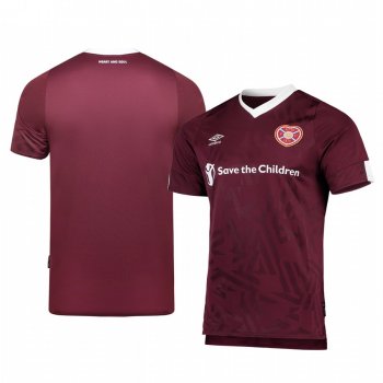 Heart of Midlothian Men's 19-20 Home Replica Short Sleeve Jersey