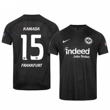 Daichi Kamada Eintracht Frankfurt 2020 Black Europa League Official Jersey Men's