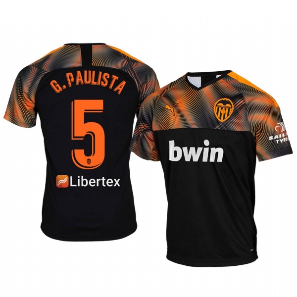 Valencia Gabriel Paulista Away Short Sleeve Jersey 19-20