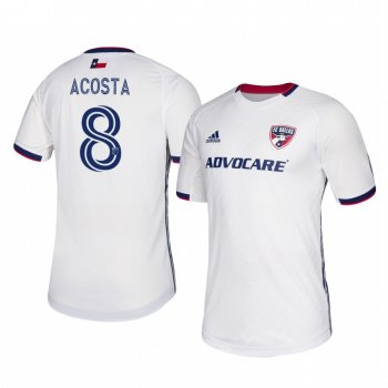 Bryan Acosta FC Dallas 2020-21 Away Men's White Short Sleeve Jersey