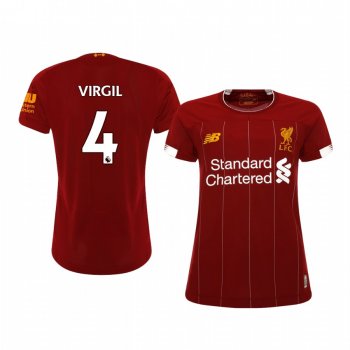 Women's Virgil van Dijk Liverpool Home Jersey 19-20