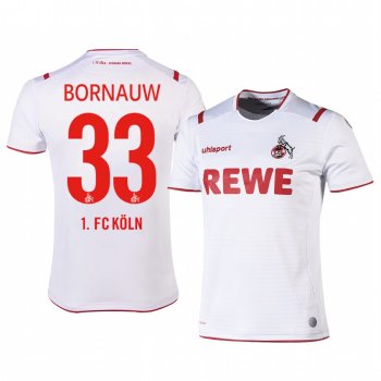 1. FC Koln Sebastiaan Bornauw 19-20 Home Men's White Short Sleeve Jersey