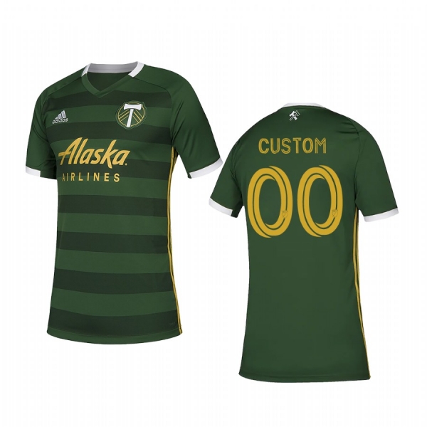 Youth Portland Timbers Custom Youth Green Primary Short Sleeve Jersey 2020