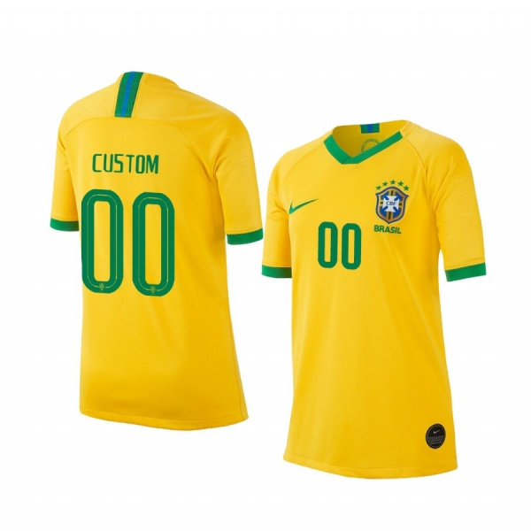 Youth 2019 World Cup Brazil Custom Youth Home FIFA Jersey