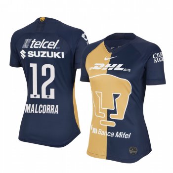 Women's Victor Malcorra Pumas UNAM 19-20 Navy Third Replica Stadium Jersey