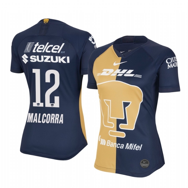 Women's Victor Malcorra Pumas UNAM 19-20 Navy Third Replica Stadium Jersey