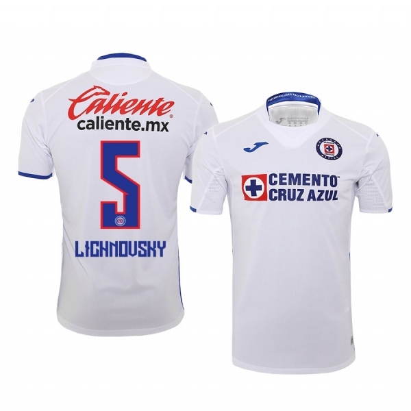 Igor Lichnovsky Cruz Azul 19-20 Away Men's White Official Short Sleeve Jersey