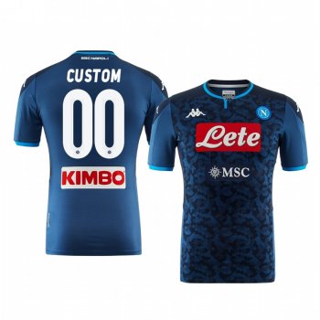 SSC Napoli Custom Men's 19-20 Goalkeeper Replica Short Sleeve Jersey