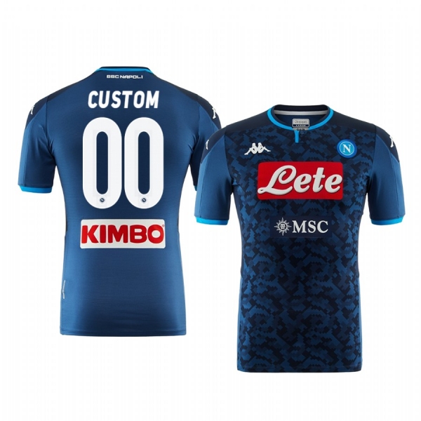 SSC Napoli Custom Men's 19-20 Goalkeeper Replica Short Sleeve Jersey