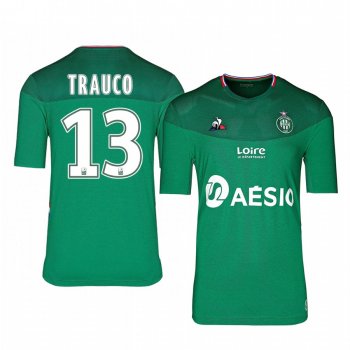 Men's AS Saint-Etienne Miguel Trauco Home Jersey 19-20