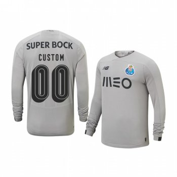 Youth Porto Custom Gray Goalkeeper Away Jersey 19-20 Youth