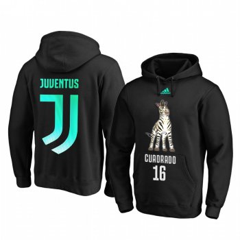 Juan Cuadrado Juventus 2020 Black Mascot Pullover Hoodie Personalized