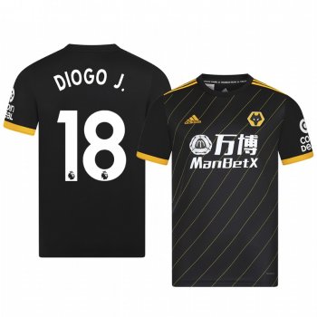 Diogo Jota Wolverhampton Wanderers Away Men's Short Sleeve Jersey 19-20