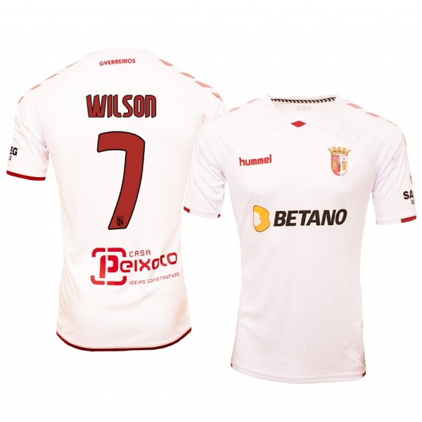 Wilson Eduardo Braga Away White Short Sleeve Jersey