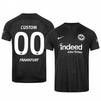 Custom Eintracht Frankfurt 2020 Black Europa League Official Jersey Men's