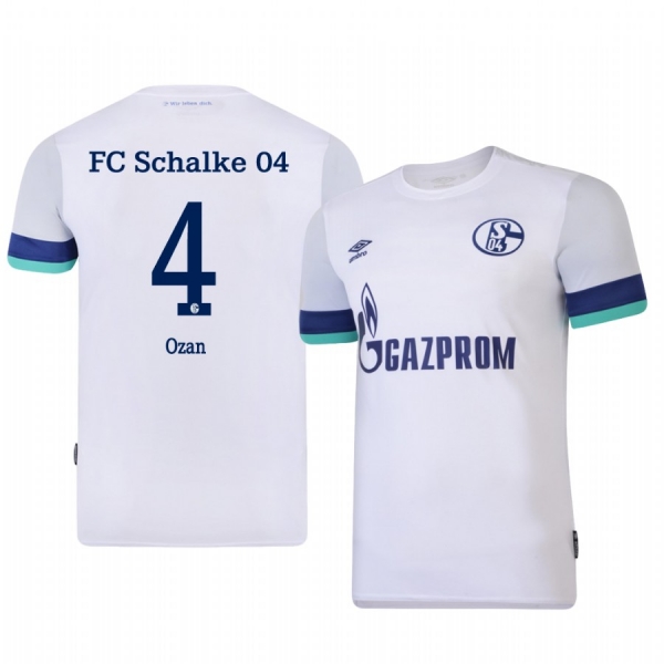 Youth Schalke 04 Ozan Kabak White Away Jersey 19-20