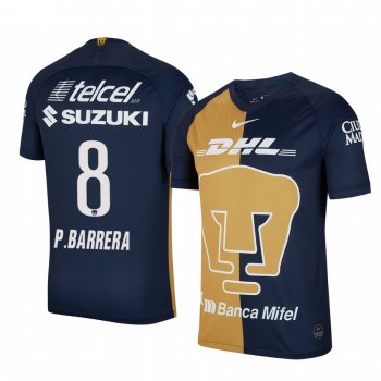 Pablo Barrera Pumas UNAM 19-20 Navy Third Replica Stadium Jersey Men's