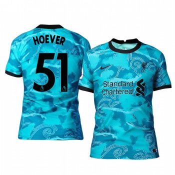 Liverpool Ki-Jana Hoever Men's Green Away Short Sleeve Jersey 2020-21