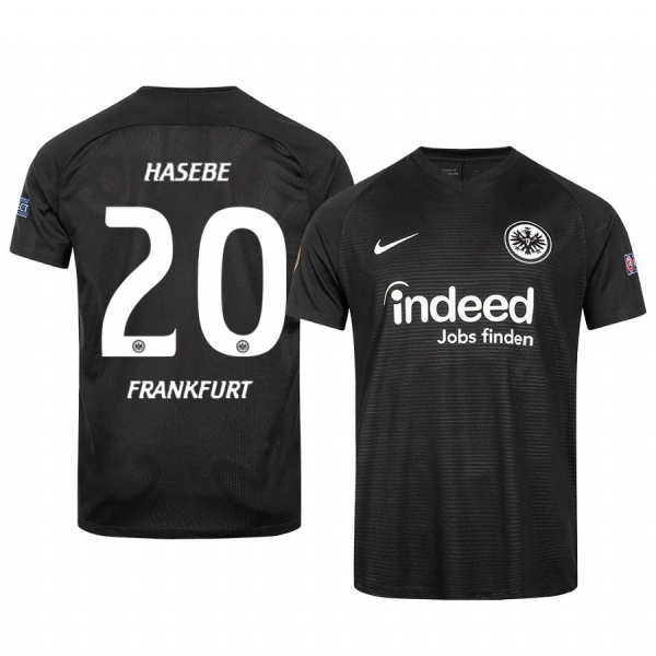 Makoto Hasebe Eintracht Frankfurt 2020 Black Europa League Official Jersey Men's