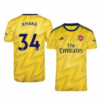 Granit Xhaka Arsenal Away Men's Short Sleeve Jersey 19-20