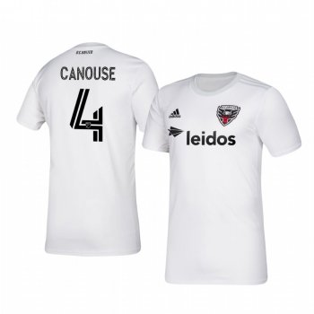 Russell Canouse D.C. United 2020-21 Away Men's White Short Sleeve Jersey