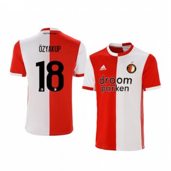 Youth Oguzhan Ozyakup Feyenoord 19-20 Home Red White Official Short Sleeve Jersey