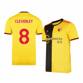 Tom Cleverley Watford Men's Home Jersey 19-20