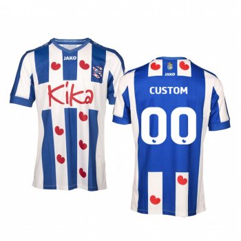 Youth SC Heerenveen Custom 19-20 Home Youth Blue White Short Sleeve Jersey