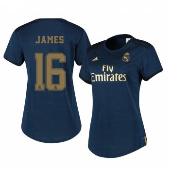 Women's Real Madrid James Rodríguez Away Short Sleeve Jersey 19-20