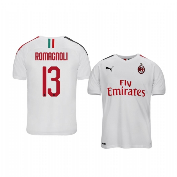 Youth Alessio Romagnoli AC Milan 19-20 Away Short Sleeve Jersey